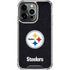 NFL Pittsburgh Steelers Distressed iPhone 16 Pro Clear Case